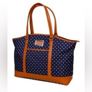 Jessica Simpson Socialite navy travel tote.